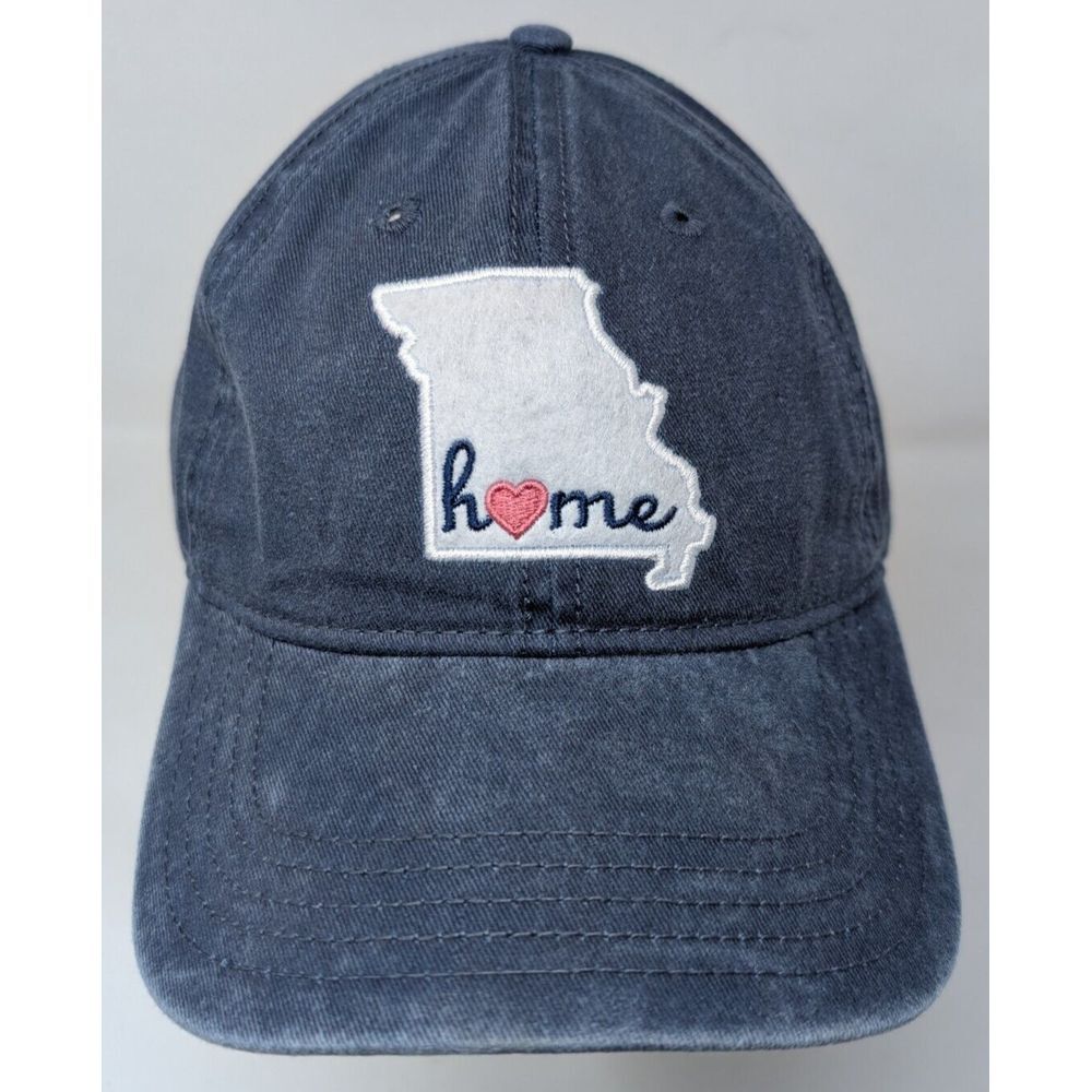 Rome Missouri Baseball Hat Golf Cap Leather Strapback Vintage Logo Town